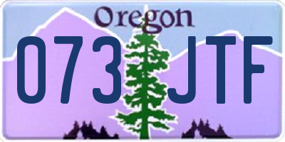 OR license plate 073JTF