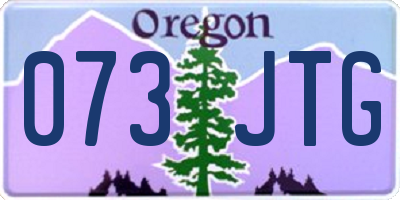 OR license plate 073JTG