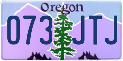 OR license plate 073JTJ