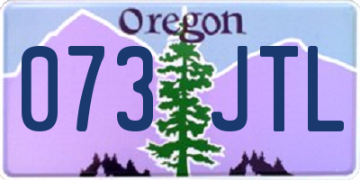 OR license plate 073JTL