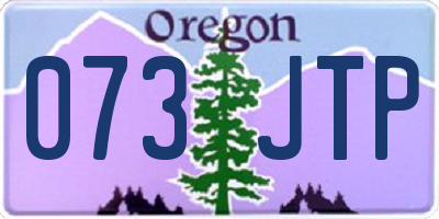 OR license plate 073JTP