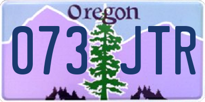OR license plate 073JTR