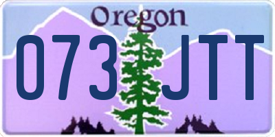OR license plate 073JTT