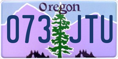 OR license plate 073JTU