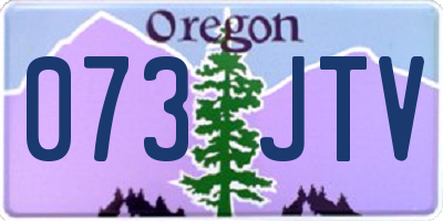 OR license plate 073JTV