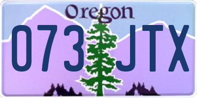 OR license plate 073JTX