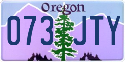 OR license plate 073JTY
