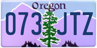 OR license plate 073JTZ