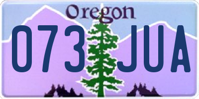 OR license plate 073JUA