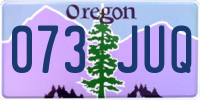 OR license plate 073JUQ