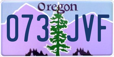 OR license plate 073JVF