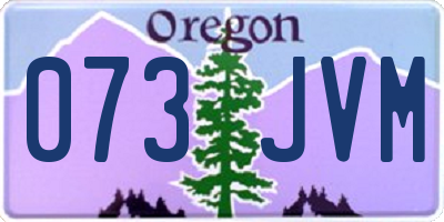 OR license plate 073JVM