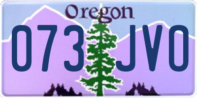 OR license plate 073JVO