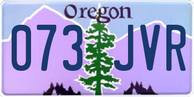 OR license plate 073JVR