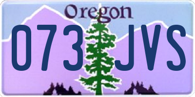 OR license plate 073JVS