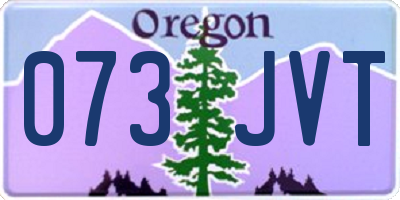 OR license plate 073JVT