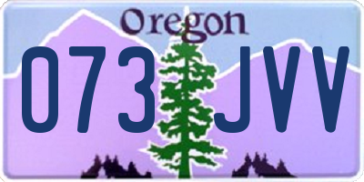 OR license plate 073JVV