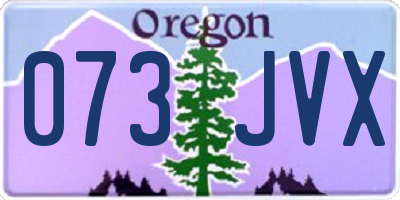 OR license plate 073JVX