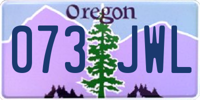 OR license plate 073JWL