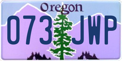 OR license plate 073JWP