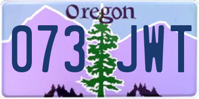 OR license plate 073JWT
