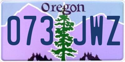OR license plate 073JWZ