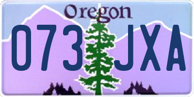 OR license plate 073JXA