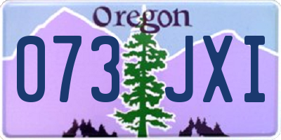 OR license plate 073JXI