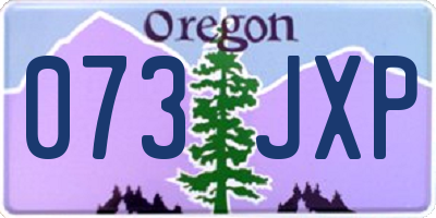 OR license plate 073JXP