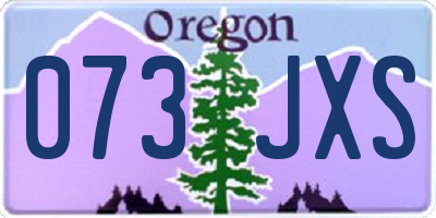 OR license plate 073JXS