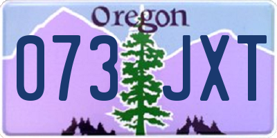 OR license plate 073JXT