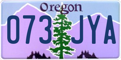 OR license plate 073JYA