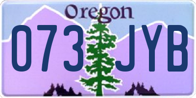 OR license plate 073JYB