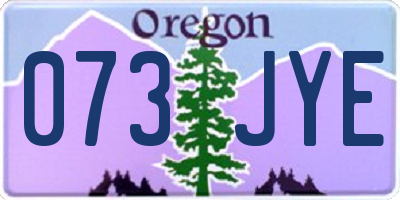 OR license plate 073JYE