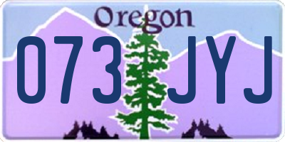 OR license plate 073JYJ