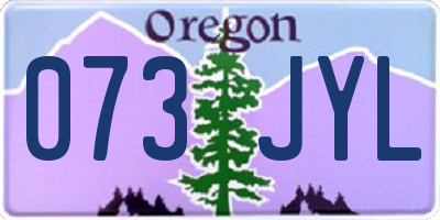 OR license plate 073JYL