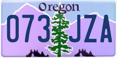 OR license plate 073JZA