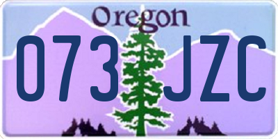 OR license plate 073JZC