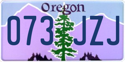 OR license plate 073JZJ