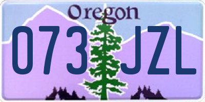OR license plate 073JZL