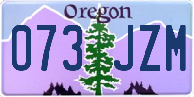 OR license plate 073JZM