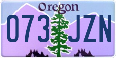OR license plate 073JZN