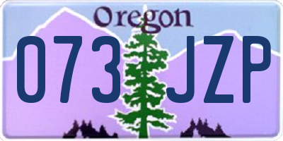 OR license plate 073JZP