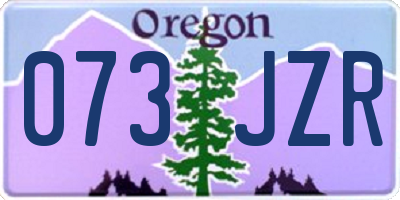 OR license plate 073JZR