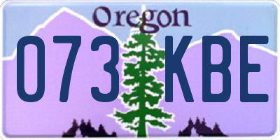 OR license plate 073KBE