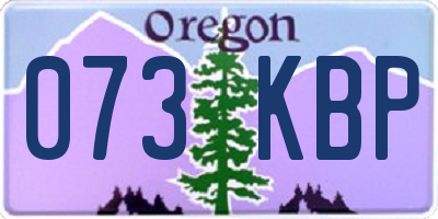 OR license plate 073KBP