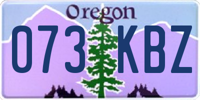 OR license plate 073KBZ