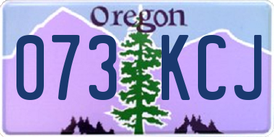 OR license plate 073KCJ