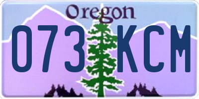 OR license plate 073KCM