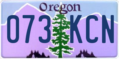 OR license plate 073KCN